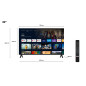 TCL S54 32S5400A Televisor 81,3 cm (32") HD Smart TV Wifi Plata TCL S54 32S5400A Televisor 81,3 cm (32") HD Smart TV Wifi Plata
