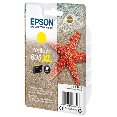 Cartucho tinta epson c13t03a44010 singlepack amarillo 603xl estrella de mar