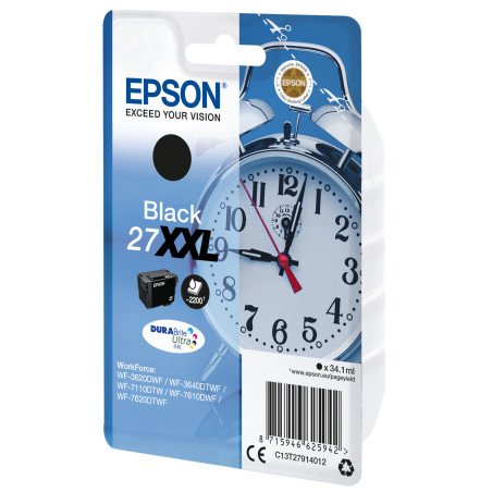 Cartucho tinta epson t279140 negro xxl wf3000 - 7000 -  despertador