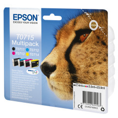 Epson T0715 ink cartridge 1 pc(s) Original Standard Yield Black, Cyan, Magenta, Yellow