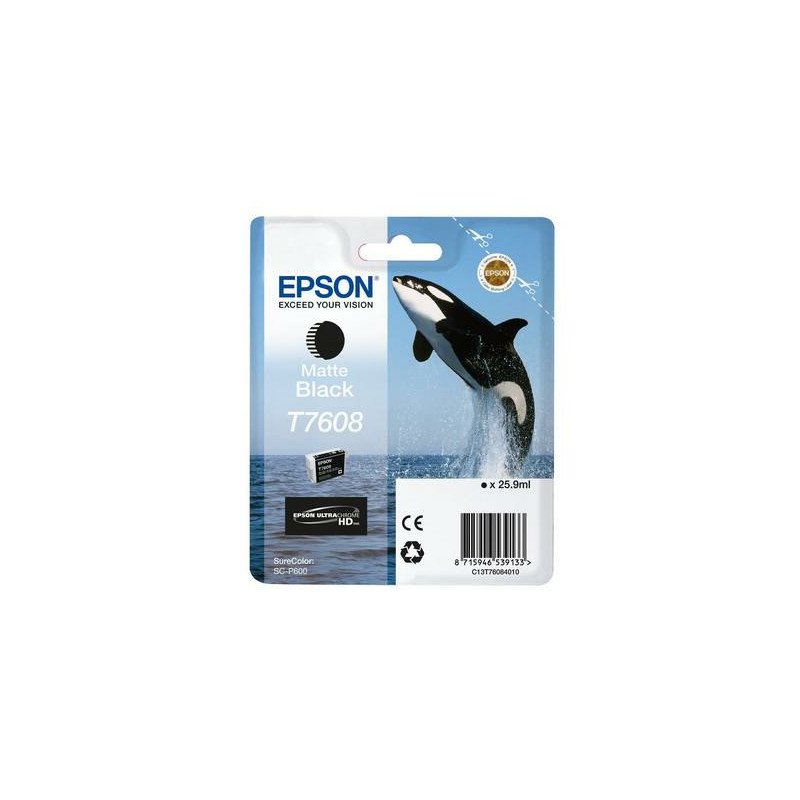 Cartucho tinta epson surecolor sc - p600 negro mate