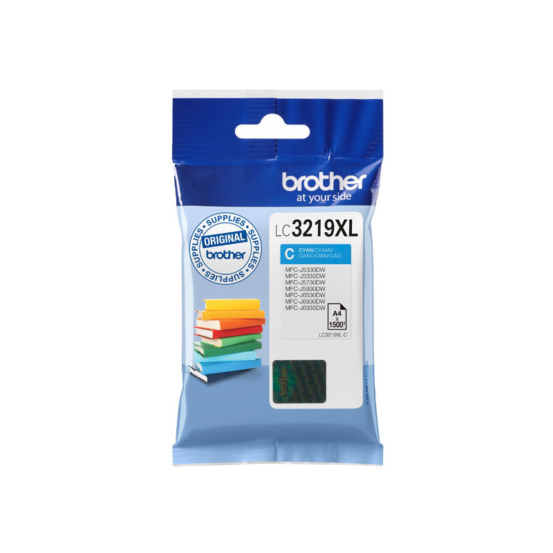 Cartucho tinta brother lc3219xlc cian 1500 paginas mfc - j5330dwmfc - j5335dwmfc - j5730dw -  mfcj5930dw -  mfcj6530dw -  mfcj65