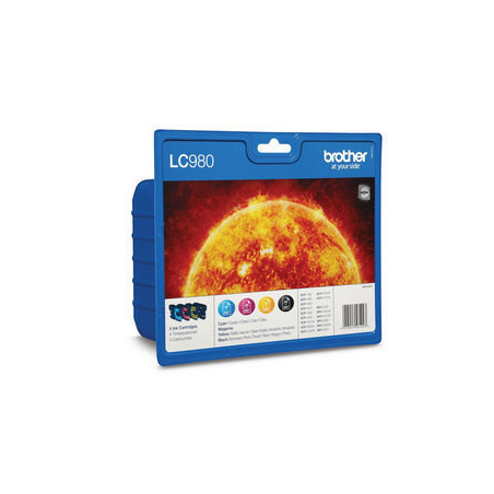 Multipack brother lc980valpb dcp145 -  195c -  165c -  375cw -  mfc250c -  255cw -  290c -  295cn