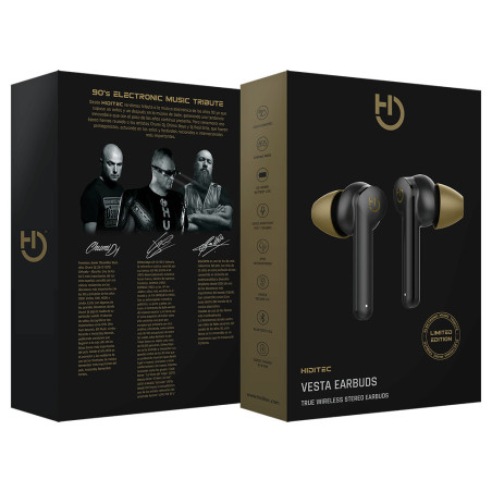 Hiditec VESTA LIMITED EDITION Auriculares Inalámbrico Dentro de oído Bluetooth Negro