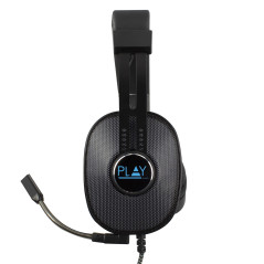Ewent Play PL3321 Auriculares Alámbrico Diadema Juego Negro