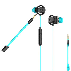 Hiditec Taiko Auriculares Alámbrico Dentro de oído Juego Negro, Turquesa