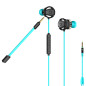 Hiditec Taiko Auriculares Alámbrico Dentro de oído Juego Negro, Turquesa