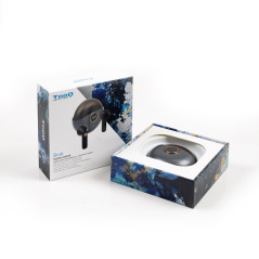 TooQ Snail Auriculares Inalámbricos + Micrófono Bluetooth con Estuche de Carga, Gris Negros