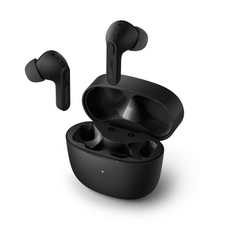 Auriculares bluetooth philips tat2206bk - 00 black ipx4 estuche de carga