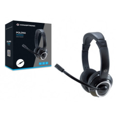 Conceptronic POLONA02B auricular y casco Auriculares Alámbrico Diadema Juego Negro