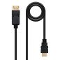 Cable displayport a hdmi nanocable 2m -  macho - macho