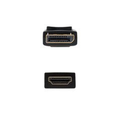 Nanocable Cable conversor DISPLAYPORT a HDMI, DP M - HDMI M, Negro, 2.0 M