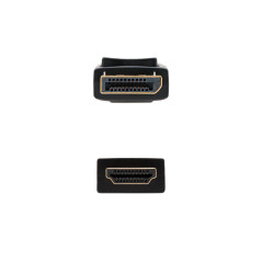 Nanocable Cable conversor DISPLAYPORT a HDMI, DP M - HDMI M, Negro, 2.0 M