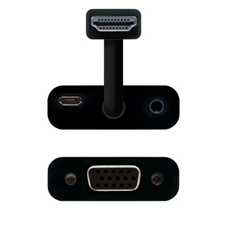 Conversor nanocable hdmi a vga 0.15cm negro