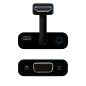 Conversor nanocable hdmi a vga 0.15cm negro