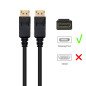 Cable ewent displayport v1.4 - 8k - 60hz - 3m