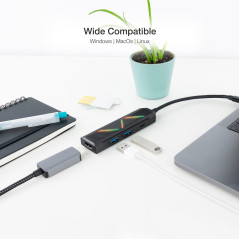Nanocable 10.16.0401 base para portátil y replicador de puertos Alámbrico USB 3.2 Gen 1 (3.1 Gen 1) Type-C Negro