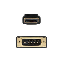 Nanocable Cable conversor DISPLAYPORT a DVI, DP M - DVI M, Negro, 2.0 M