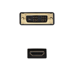 Nanocable CABLE DVI A HDMI DVI18+1 M-HDMI A M 1.8 M