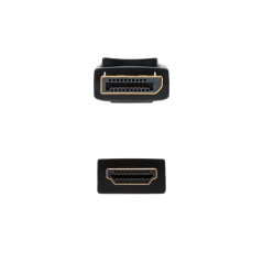 Nanocable Cable Conversor DISPLAYPORT a HDMI, DP M - HDMI M, Negro, 1.5 m