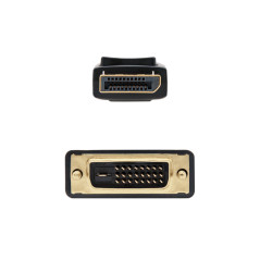 Nanocable Cable Conversor DisplayPort a DVI, DP M - DVI M, Negro, 1 m