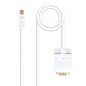 Cable nanocable conversor mini dp a vga mini dp - m -  vga - m blanco 3.0 m