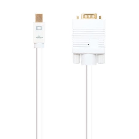 Cable nanocable conversor mini dp a vga mini dp - m -  vga - m blanco 3.0 m