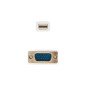 Cable nanocable conversor mini dp a vga mini dp - m -  vga - m blanco 3.0 m