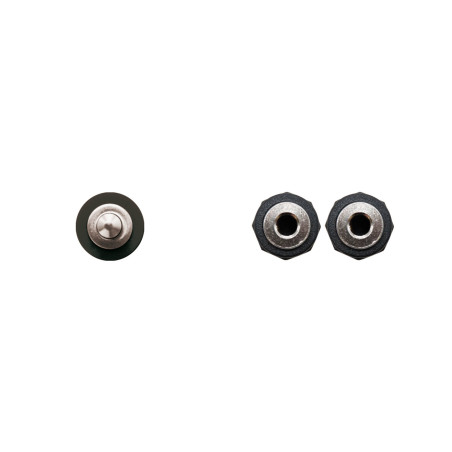 Cable audio nanocable 1 x jack 3.5mm a 2 x jack 3.5mm -  macho - hembra -  15cm