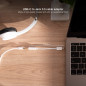 Nanocable Cable Adaptador Audio USB-C/M a Jack 3.5/H, 11 cm, Blanco Nanocable Cable Adaptador Audio USB-C/M a Jack 3.5/H, 11 cm, Blanco