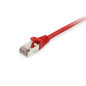 Cable de red equip latiguillo rj45 s - ftp cat6a 0.5m rojo
