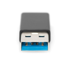 Ewent EW9650 cambiador de género para cable USB Type-A USB Tipo C Negro