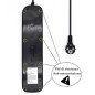 Regleta ewent 6 tomas shucko interruptor individual negro