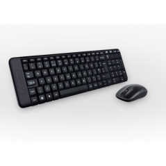 Logitech Wireless Combo MK220 keyboard Mouse included Home USB Portuguese Black