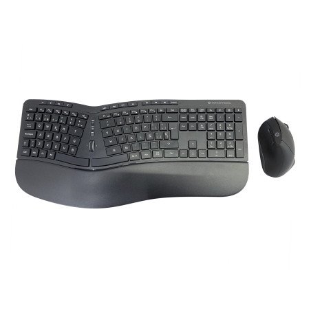 Conceptronic ORAZIO02ES keyboard Mouse included Office RF Wireless QWERTY Spanish Black