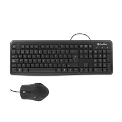 CoolBox COO-KTR-01U teclado Ratón incluido Oficina USB QWERTY Negro