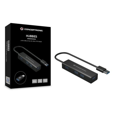 Hub usb 3.0 conceptronic hubbies06b 4 puertos