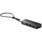 Hub travel g2 hp usb3.0 tipo - c hp usb - c -  2 usb -  1 hdmi -  1 vga -  negro
