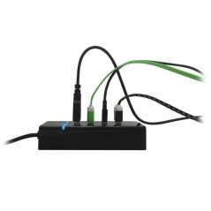 Ewent EW1137 hub de interfaz USB 3.2 Gen 1 (3.1 Gen 1) Type-C 5000 Mbit s Negro