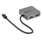 StarTech.com Adaptador Multipuertos USB-C - Docking Station USB Tipo C - HDMI o VGA - con Cable de 29cm - con Puertos USB A y