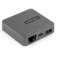 StarTech.com Adaptador Multipuertos USB-C - Docking Station USB Tipo C - HDMI o VGA - con Cable de 29cm - con Puertos USB A y