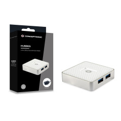 Conceptronic HUBBIES03W hub di interfaccia USB 3.2 Gen 1 (3.1 Gen 1) Micro-B 5000 Mbit/s Bianco