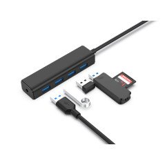 Conceptronic CTC4USB3 hub di interfaccia USB 3.2 Gen 1 (3.1 Gen 1) Type-C 5000 Mbit s Nero