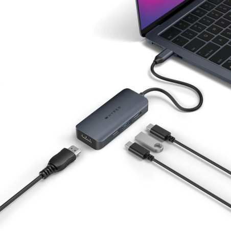 Hub hyper drive ecosmart gen.2 universal usb - c 4 - in - 1 100 w pd power