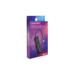 Nanocable 10.16.0501 base para portátil y replicador de puertos Alámbrico USB 3.2 Gen 1 (3.1 Gen 1) Type-C Negro