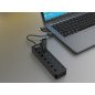 Hub equip usb tipo a + adaptador usb tipo c 7 en 1