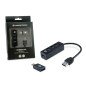 Hub usb 3.0 conceptronic hubbies04b 4 puertos con adaptador otg usb tipo c