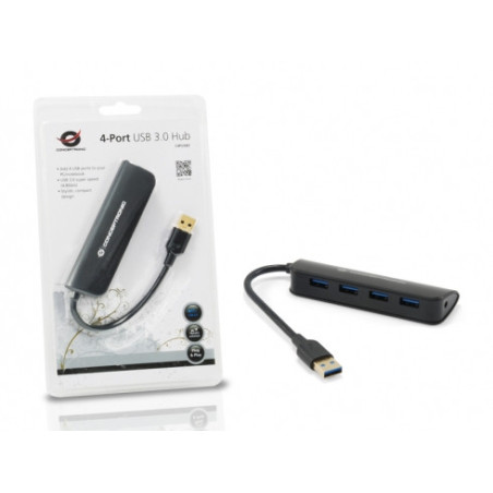Hub usb 3.0 conceptronic 4 puertos mini hub pocket