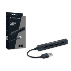 Conceptronic HUBBIES05B hub de interfaz USB 2.0 480 Mbit/s Negro