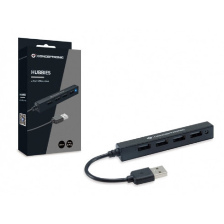 Hub usb 2.0 conceptronic hubbies05b 4 puertos